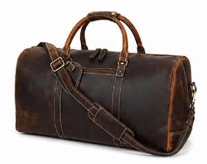 Sac de voyage de luxe en cuir véritable de qualité supérieure, sac de sport vintage, sac de week-end, sac de gym, fermeture éclair, sport, décontracté, grande capacité - Product Image 4