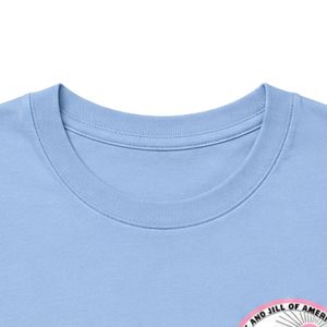 Camiseta Azul de Manga Corta con Cuello Redondo para Adolescentes, con Diseño Gráfico Pequeño en Vinilo, para la Escuela, Uso Diario, Ropa Cómoda para la Calle - Product Image 2