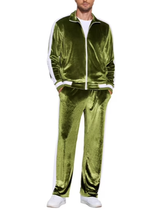 Ensemble de survêtement en velours premium pour homme, vêtements de sport confortables et doux, tenue deux pièces - Product Image 4