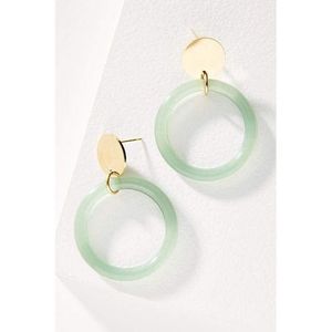 Pendientes de Resina Elegantes con Acabado Brillante, Diseño Moderno, Accesorios de Moda Duraderos y de Lujo Diseñados por Artesanos Expertos, Estilo Cristal - Product Image 1