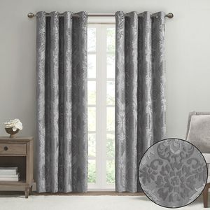Pannello per tenda in maglia Jacquard Paisley Total Blackout - Product Image 2