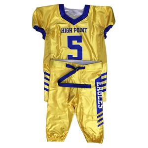 Vente en gros de maillots et pantalons de football américain personnalisés à manches courtes Tailles personnalisées brodées en polyester spandex grande taille - Product Image 1