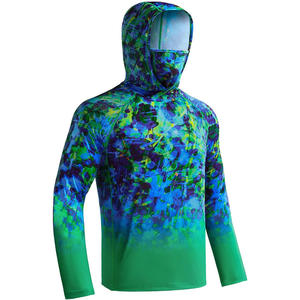 Chemises de pêche en tissu extensible personnalisables à manches longues UPF 50+ – Vêtements de performance pour pêcheurs en rivière - Product Image 1