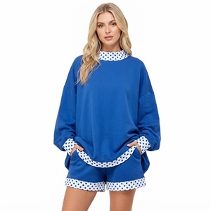Ensemble sweat-shirt décontracté à col montant pour femme, tenue décontractée pour tous les jours, style streetwear confortable - Product Image 3