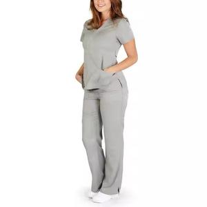 Custom Logo Wholesale Medical Protective Surgical Suit High Quality Stretchy Pants Nurse Uniforms Anti-Wrinkle <b>Scrub</b> <b>Set</b> - Product Image 3