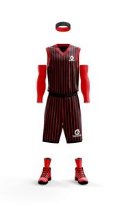 โพลีเอสเตอร์ที่กําหนดเองการออกแบบใหม่เสื้อบาสเกตบอลแบบพลิกกลับได้สวมชุดเครื่องแบบบาสเก็ตบอลตาข่ายแห้งเร็ว - Product Image 3