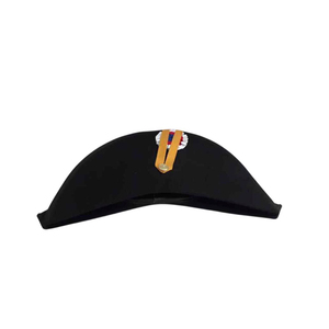 Bicorne Napoléonienne Amiral Française en Laine Noire pour Homme, Casquette Adulte avec Dentelle Argentée, Bicornerie du 4ème et 60ème Bataillons, Personnalisable - Product Image 1