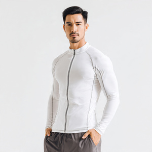 Sports Jogging Wear <b>Jacket</b> Tops Stand Collar 100% Polyester <b>Yoga</b> Wear <b>Jackets</b> Men Compression Wear <b>Jacket</b> Men's - Product Image 1
