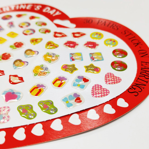 Pegatina de PVC Epoxi con Forma de Corazón para el Día de San Valentín, Impresa en 4 Colores CMYK, Removible, Resistente al Agua, para Regalo Promocional - Product Image 2
