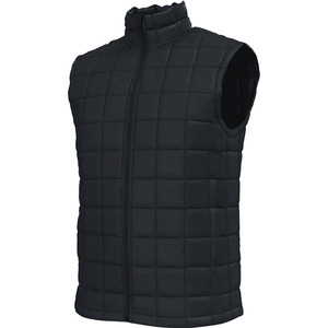 Chaleco Acolchado Negro Impermeable y Transpirable, Casual, Talla Grande, Ligero, Sin Mangas, para Primavera/Invierno - Product Image 1