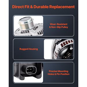 Alternatore Auto 84143543 per Chevy Express 2500 V6 4.3L V8 6.0L 2018-2019, GMC Sierra 1500 2014-2016, Yukon 2015-2019 - Product Image 4