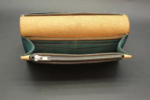 Cadeau de compartiment de téléphone long cousu à la main de 12 cartes de deux couleurs minimalistes pour le portefeuille de femme pour la LSW-0096 de vacances - Product Image 5