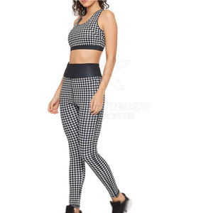 Premium Quality High Quality <b>Women</b> Yoga Set Solid Front Logo Eco-Friendly Breathable 2-Piece Customized Designs - Product Image 3