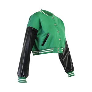 Chaqueta Varsity para Mujer, Estilo Urbano, Chaqueta Bomber con Letras, Ropa de Invierno Personalizada para Distribución al por Mayor - Product Image 2