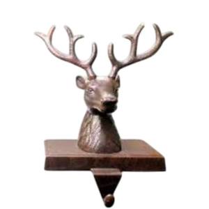 Reindeer Head Shape Christmas <b>Stocking</b> <b>Holder</b> For Hanging Decorative Use Xmas <b>Stocking</b> <b>Holder</b> For Fireplace Use - Product Image 1