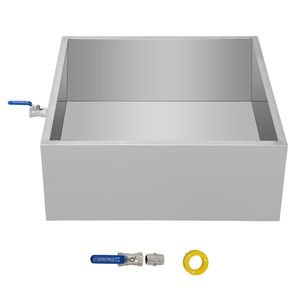 Pentola Industriale in Acciaio Inox 24x24x9.5 Pollici per Evaporazione di Sciroppo d'Acero con Valvola di Bollitura - Product Image 1