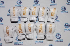 ถุงมือชกมวย Fairtex ของ Colfax Sports Wears แบบสั่งทำสีได้ พร้อมเชือกผูก ดีไซน์พิเศษ โลโก้ Glory สำหรับ MMA และ Sanda - Product Image 3