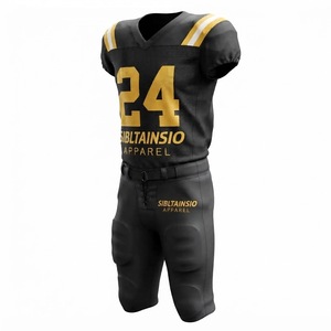 Ensemble complet de maillot et pantalon de football américain pour jeunes, pour les matchs, avec logo d'équipe personnalisé, uniformes de football par sublimation - Product Image 3