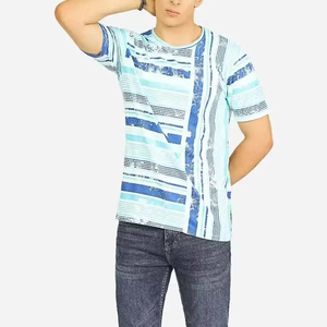 Camiseta de sublimación de punto 100% poliéster de alta calidad, la más vendida, cómoda, transpirable, de manga corta, para la moda de verano. - Product Image 2