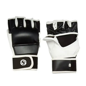 Gants de MMA personnalisables avec poignées, en cuir, couleur et taille sur mesure, légers et durables, pour la boxe - Product Image 1