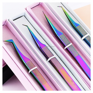 La pince à épiler d'extension de cils la plus vendue comprend une pince à épiler à pointe de fibre pour les extensions de cils. - Product Image 1