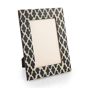Cadre photo en os avec incrustation de résine, fait main, taille personnalisable, nouveau design, orientation verticale pour table - Product Image 1