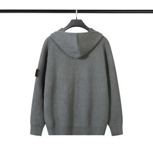 Sudadera con Capucha Premium para Hombre, Diseño de Otoño, Tejido de Punto, Cierre Completo, Transpirable, Algodón/Fibra de Bambú, 370g, Corte Holgado, con Bolsillo - Product Image 4