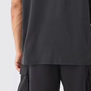 Camiseta sin Mangas de Alta Calidad 100% Algodón con Estampado Gráfico DTG y Lavado Ácido para Hombre, Corte Holgado, Venta al Por Mayor, Camisetas Personalizadas para Hombre - Product Image 6