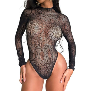 Solid Trader <b>Top</b> Quality Hot Selling Pure Color Body Suit Sexy <b>Mesh</b> Design Stretchy Outwear <b>Women</b> Beach Wear - Product Image 2