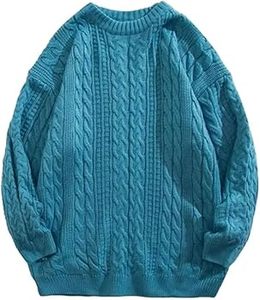 Women's Warm Chunky Knit Sweater Long Sleeve Soft Cozy Comfortable Relaxed Fit Casual Pullover Top with Classic Crew Neck - Product Image 2