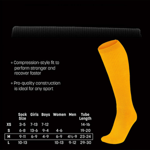 Chaussettes décontractées tricotées en Spandex/Coton pour hommes, style tube, antibactériennes, séchage rapide, respirantes, couleur jaune, pour usage quotidien, vente en gros - Product Image 5