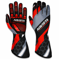 Gants de course personnalisés NAVISTA SPORTS NS-7026 pour karting, course automobile, simulation de conduite, karting, unisexes, respirants, avec poignées imprimées
