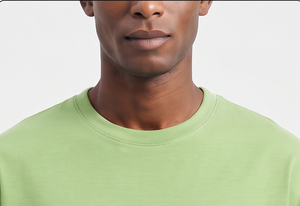 T-shirt décontracté pour homme, coupe ample, col rond, 100% coton, épaules tombantes, style baggy, jersey tricoté 220 g/m², teint uni, idéal pour l'été - Product Image 5