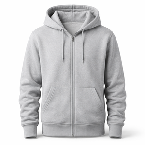 เสื้อฮู้ดซิปผ้าฟลีซสำหรับผู้ชาย ผลิตตามสั่ง ขายส่ง ผ้าฝ้าย 100% สำหรับฤดูหนาว สปอร์ตแวร์คลับ พิมพ์ลายดิจิทัล-โรงงานผู้ผลิต OEM ขายตรงจากโรงงาน - Product Image 1