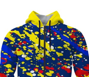 Unisex Sublimation Full Zip Hoodie Lightweight Polyester Custom Hoodie - Product Image 3
