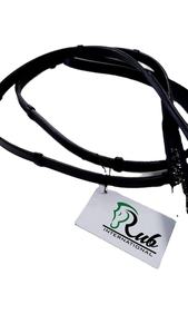 Equipo de equitación occidental de alta calidad, riendas internacionales duraderas de cuero negro, brida de caballo, accesorios de latón cromado negro, caballo - Product Image 3