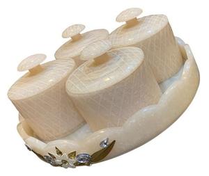 Collection de cuisine contemporaine, produits artisanaux haut de gamme, rangement de luxe, ensemble de pots en résine - Écologique, empilable, fait main UO - Product Image 5