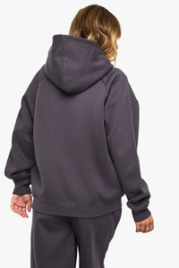 Sweat-shirts et pulls à capuche pour femmes en molleton 100% coton, surdimensionnés, style streetwear d'hiver, logo sur le devant - Product Image 2