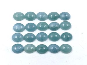 อะความารีนทรงรีแบบคาโบชอง ขนาด 9*7 มม./11*8 มม./12*9 มม./12*10 มม. พลอยธรรมชาติ 100% สำหรับทำเครื่องประดับ ราคาขายส่ง - Product Image 2