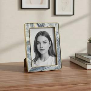 Rectangular Decorative Handmade 3-Color Letterpress Printed Resin Wall <b>Mount</b> <b>Photo</b> Frame - Product Image 2