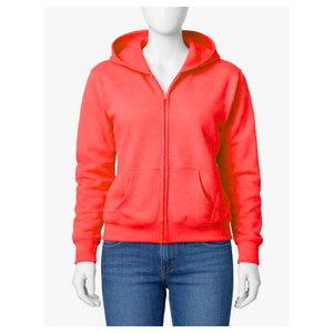 Sweat-shirt unisexe surdimensionné à capuche zippé haut de gamme, épais, avec broderie sur l'épaule et impression personnalisée pour l'automne, avec logo personnalisé - Product Image 1