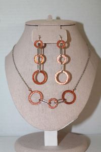 Stylish <b>Copper</b> Necklace with Classic Handmade Pendant Perfect Jewelry for Office Casual and Evening Wear - Product Image 4