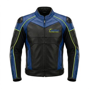 Men's <b>Biker</b> Leather <b>Jacket</b> – Custom Motorcycle Racing Motorbike Auto Racing Wear Online Sale - Product Image 1