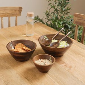 Cuenco decorativo de madera hecho a mano con diseño floral incrustado, cuenco redondo rústico para frutas, centro de mesa grande de madera. - Product Image 6