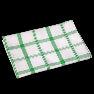 Serviette de cuisine tissée à carreaux teints en fil, 100 % coton, d'Inde, rouge et blanc, prix en ligne - Product Image 5