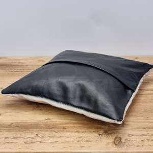 Natural Cowhide <b>Leather</b> <b>Cushion</b> Cover Pillow Cover Cow Hair on <b>Leather</b> <b>Cushion</b> Cover With Shipment And Delivery OEM Size - Product Image 3