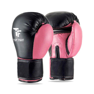 Guantes de Entrenamiento de Boxeo y MMA de Cuero Personalizados OEM Completamente Negros con Cierre de Gancho y Bucle para Muay Thai, Guantes de Boxeo de Cuero PU - Product Image 3