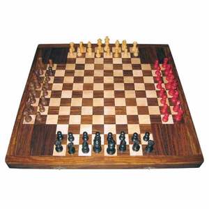 Jeu d'échecs en bois de pin massif de haute qualité, élégant, sculpté à la main, grand jeu de société en bois, jeu d'échecs pliable pour cadeaux et tournois - Product Image 4