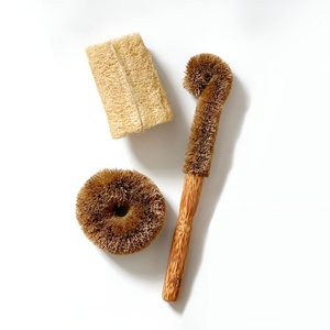 Tawashi <b>scrubbing</b> <b>brush</b> natural coconut coir <b>brushes</b> good price home cleaning products for sale - Product Image 2