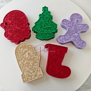 Mangkuk Makanan Anjing Silikon Anti-Racun, Alas Jilat Anjing Anti-Selip, Hadiah Natal untuk Hewan Peliharaan - Product Image 2